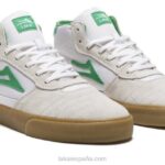 a mediados de cambridge Lakai ante blanco/hierba 80B2110