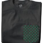 camiseta con bolsillo de lunares para niña Lakai negro 80B2322