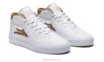 flaco 2 medio Lakai cuero blanco/tabaco 80B228