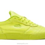 paterson cambridge zapatos de skate de cuero de color lima Lakai amarillo 80B2196