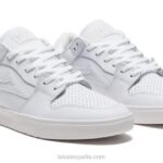 telford bajo Lakai cuero blanco 80B244