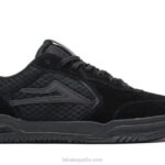 zapatos de skate atlánticos Lakai negro 80B2312