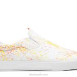 zapatos de skate de lona con salpicaduras de walker owen vlk porous Lakai blanco 80B2256